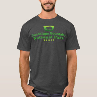 Guadalupe Nationalpark Retro Abzeichen Bär T-Shirt