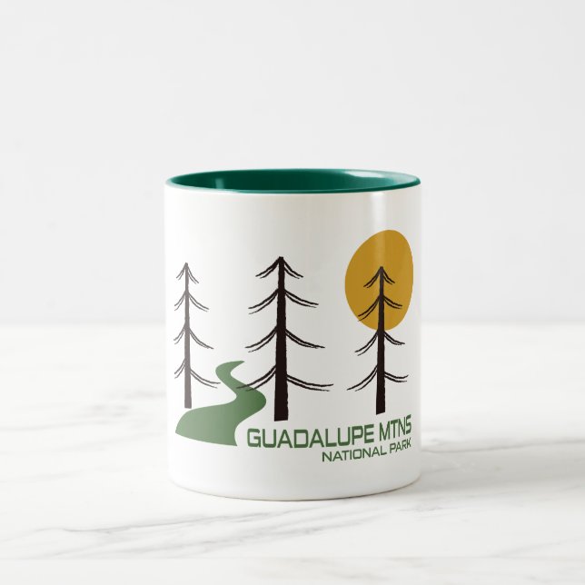 Guadalupe Nationalparkplatz Zweifarbige Tasse (Mittel)