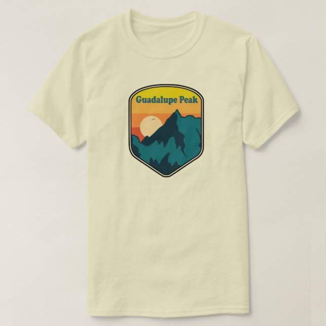 Guadalupe Peak Texas Sunrise T-Shirt (Design vorne)