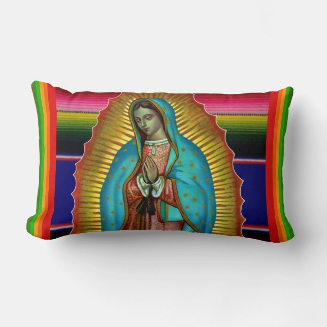 Guadalupe Pillow - Almohada Virgen de Guadalupe Lendenkissen (Vorderseite)