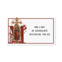 Guadalupe Religiöse Gebetskarte