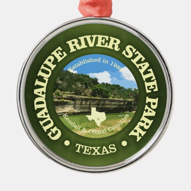Guadalupe River SP Ornament Aus Metall (Vorne)