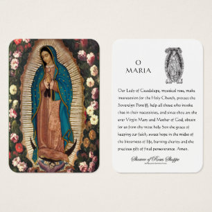 Guadalupe Vierge Marie Prière espagnole Carte Sain