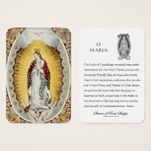 Guadalupe Vierge Marie Prière espagnole Carte Sain
