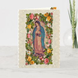 Guadalupe Virgin Mary Catholic Spanish Gracias Dankeskarte