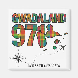 Guadeloupe 971 Gwadaland - Reise Antillen Magnet