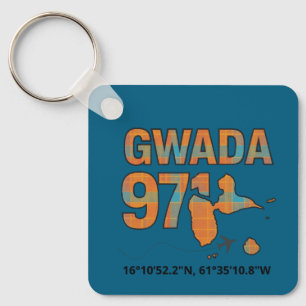 Guadeloupe 971 Gwadaland - Reise Schlüsselanhänger