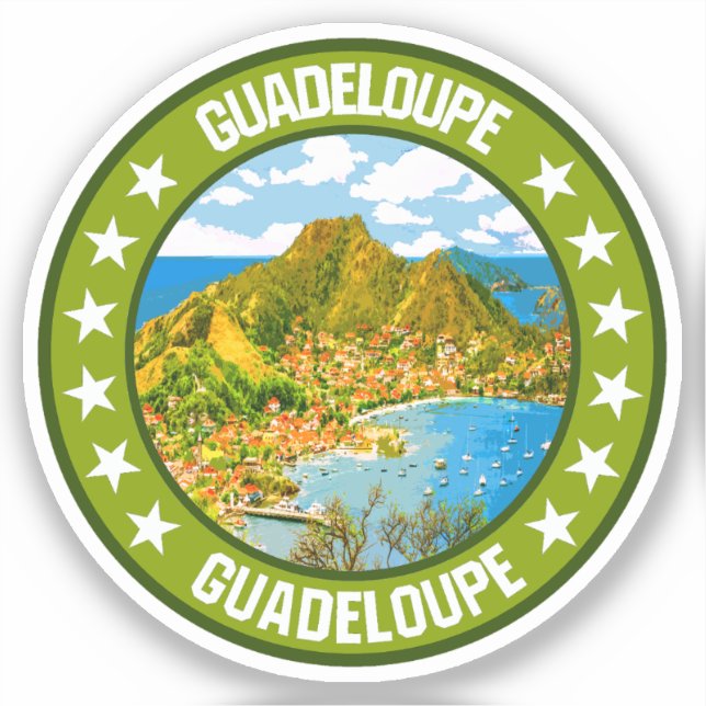 Guadeloupe Aufkleber (Vorderseite)