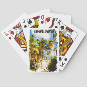 Guadeloupe Caribbean Tropiccal Island Travel Spielkarten