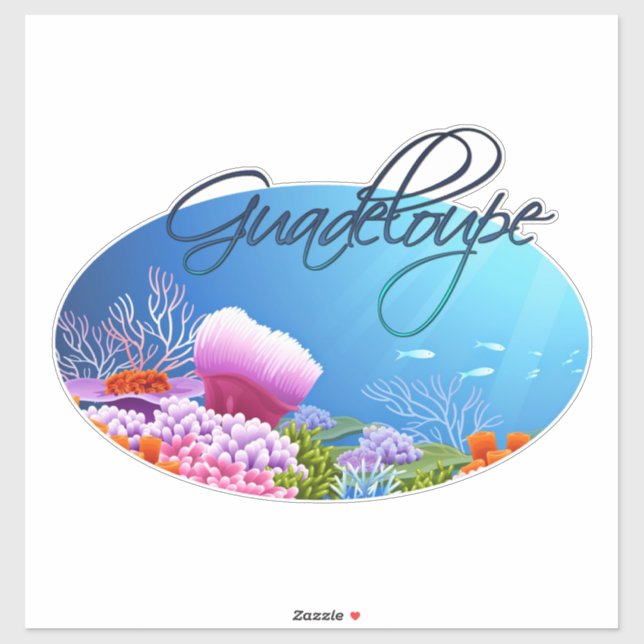Guadeloupe decal aufkleber (Blatt)