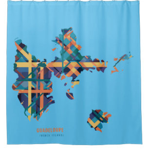 Guadeloupe Duschvorhang