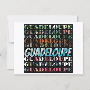 Guadeloupe: Eine visuelle Farbfeier  Postkarte