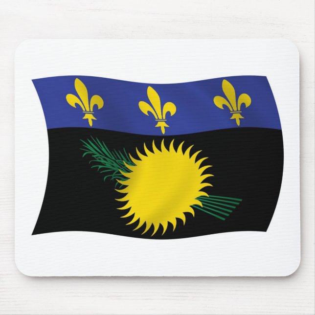 Guadeloupe Flag Mousepad (Vorne)