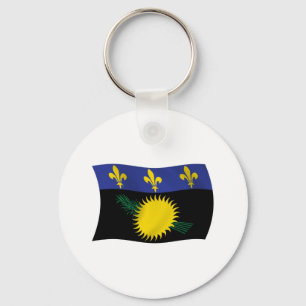 Guadeloupe Flag Schlüsselanhänger
