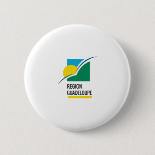 Guadeloupe-Flagge Button