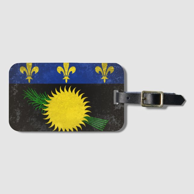 Guadeloupe Gepäckanhänger (Vorderseite (Horizontal))