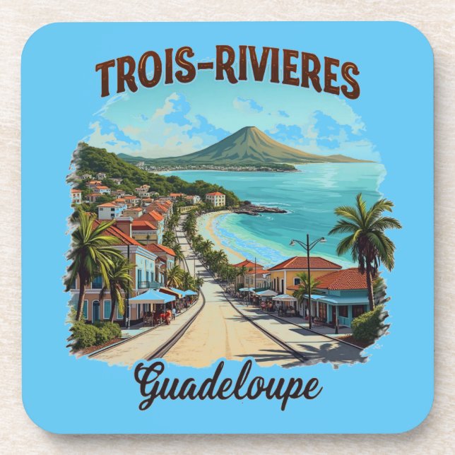 GUADELOUPE GETRÄNKEUNTERSETZER (Vorderseite)