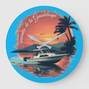 Guadeloupe große wanduhr