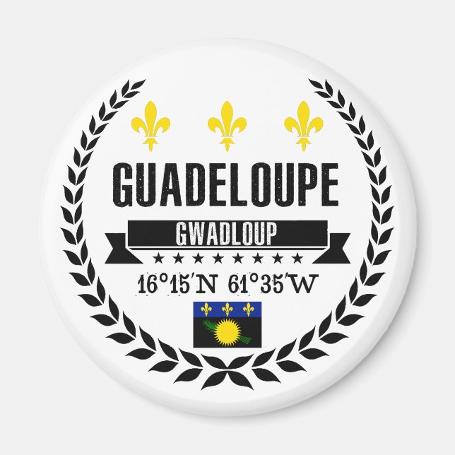 Guadeloupe Magnet (Vorne)