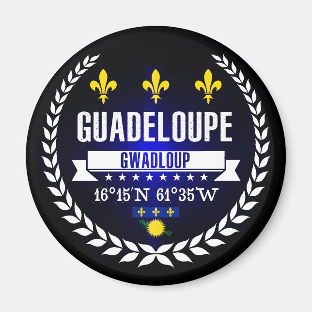 Guadeloupe Magnet (Vorne)