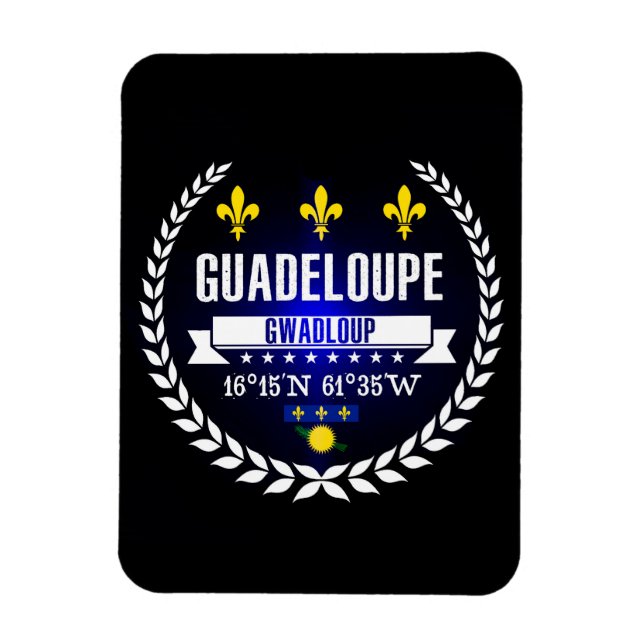 Guadeloupe Magnet (Vertikal)