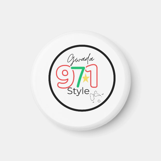 Guadeloupe Magnet (Vorne)