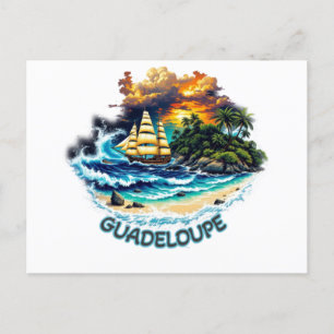 GUADELOUPE POSTKARTE