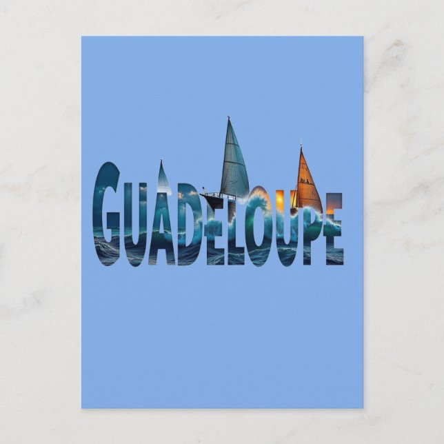 GUADELOUPE POSTKARTE (Vorderseite)