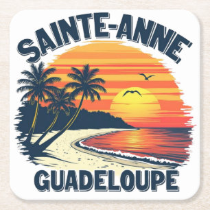 GUADELOUPE RECHTECKIGER PAPPUNTERSETZER