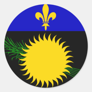Guadeloupe Runder Aufkleber
