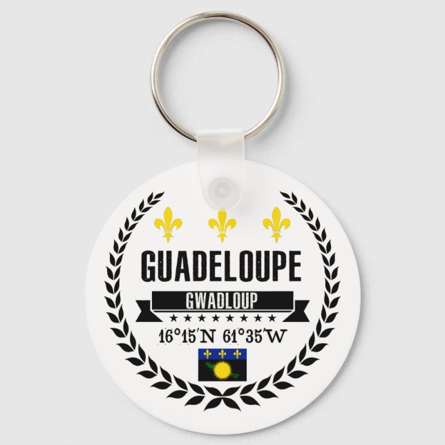 Guadeloupe Schlüsselanhänger (Vorderseite)