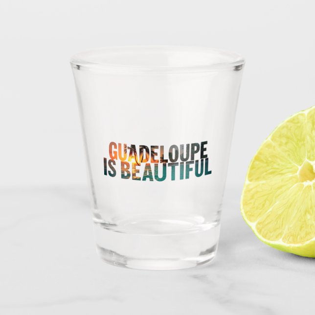 GUADELOUPE SCHNAPSGLAS (Vorderseite)