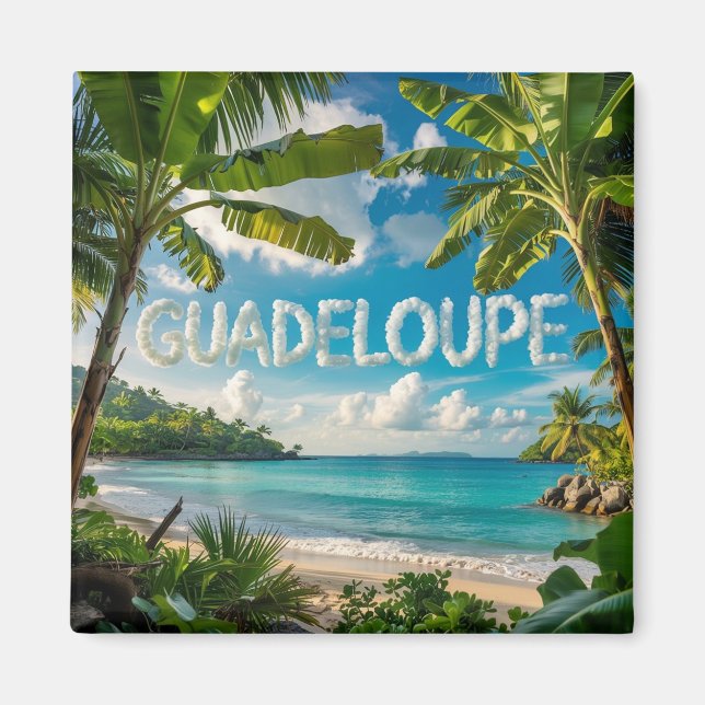 Guadeloupe: Tropische Flucht, paradiesischer Stran Magnet (Vorne)