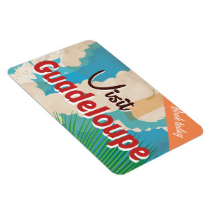 Guadeloupe Vintage Travel Poster Magnet