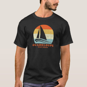 Guadeloupe Westindische Inseln Vintage-Segelschiff T-Shirt