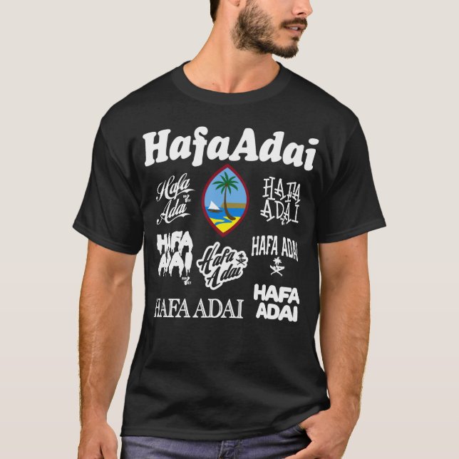 GUAM A COURU 671 Hafa Adai Sur Un T-Shirt De Sceau (Devant)
