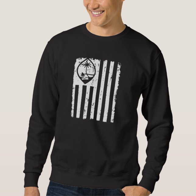 Guam American Flag Country Siegel Pullover (Vorderseite)