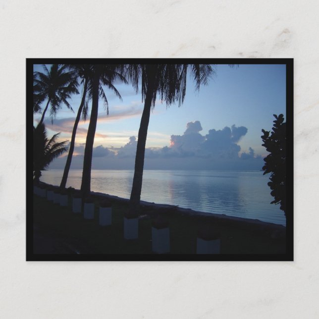 Guam Beach Park Sunset Postkarte (Vorderseite)