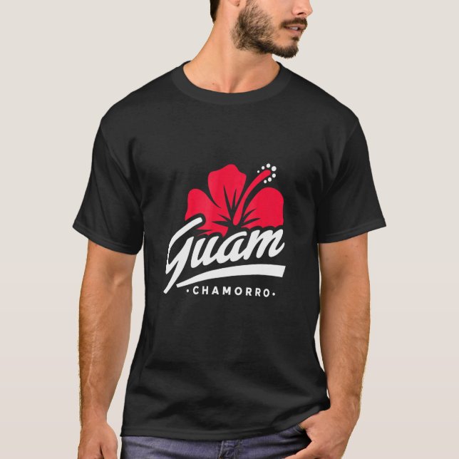 Guam Blume Pazifikinseln T-Shirt (Vorderseite)