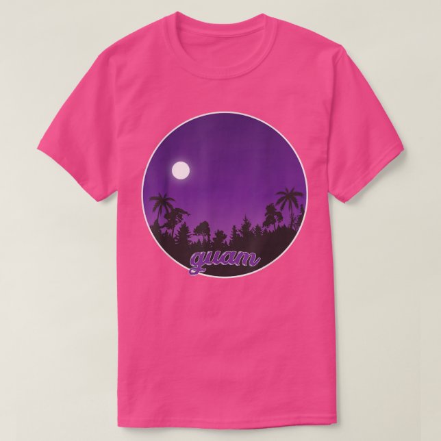 guam By night with Palms  T-Shirt (Design vorne)