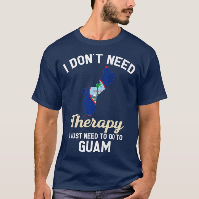 Guam Chamorro Flag Karte Reise Geschenke T-Shirt (Vorderseite)
