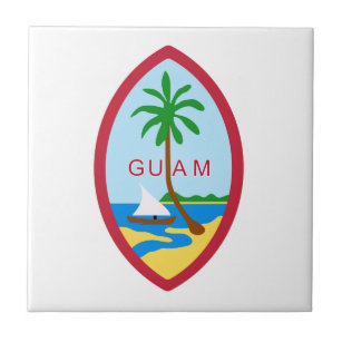 GUAM - Emblem/Flagge/Wappen/Symbol Fliese