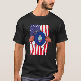 Guam Flag Blut in Me Zuhause Pride Guamanian Ame T-Shirt