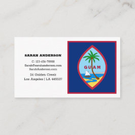 Guam Flag Elegante Visitenkarten / USA Visitenkarte