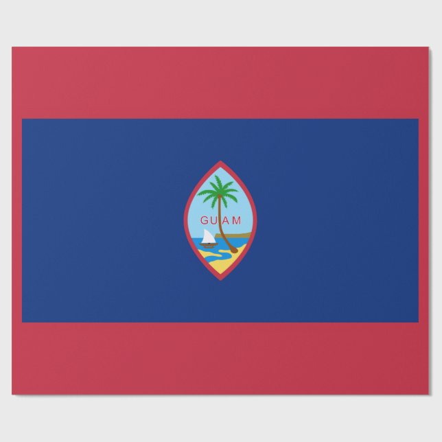Guam Flag Geschenkpapier (Flach)