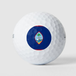 Guam Flag Golfball