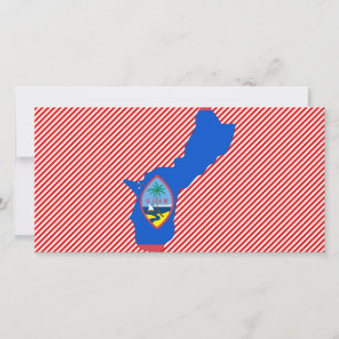 Guam Flag Karte