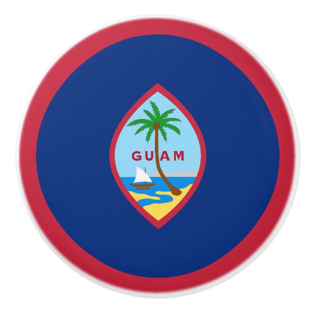 Guam Flag Keramikknauf (Vorderseite)