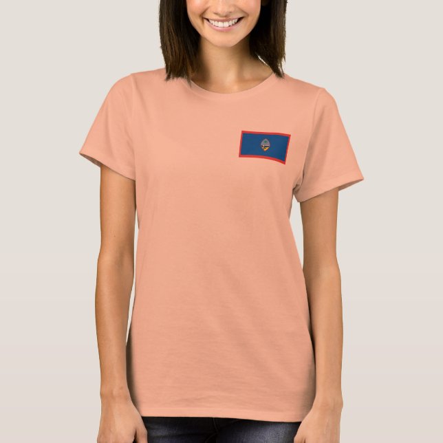 Guam Flag + Map T - Shirts (Vorderseite)