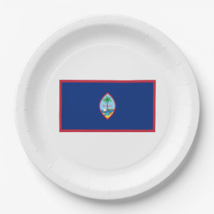Guam Flag Pappteller